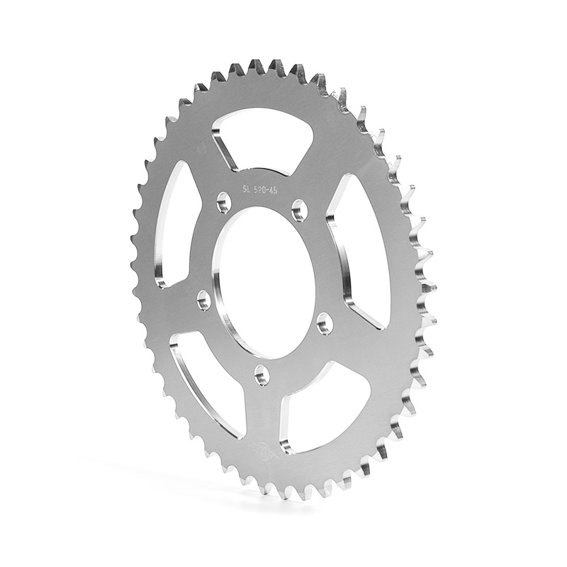 Sprocket Aluminium, silver, T43, pitch 525, HP rim