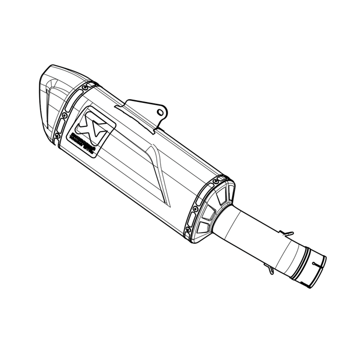 Akrapovic Endschalldämpfer, Racing Line