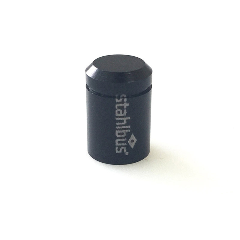 Cap hollow screw bleeding valve, black anodised