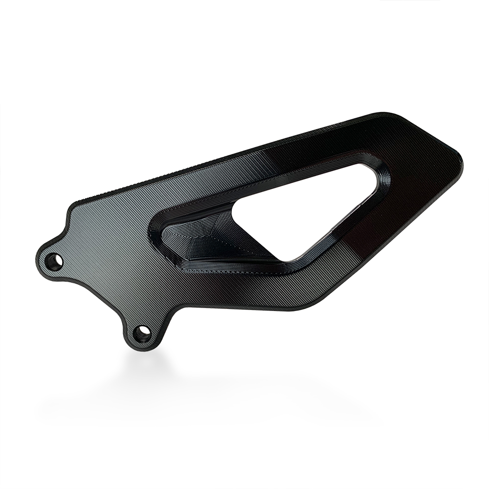 Heel protection racing rearset, left