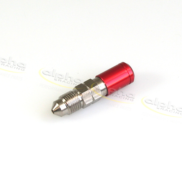 Bleeding valve M10 x1, 14 mm, red