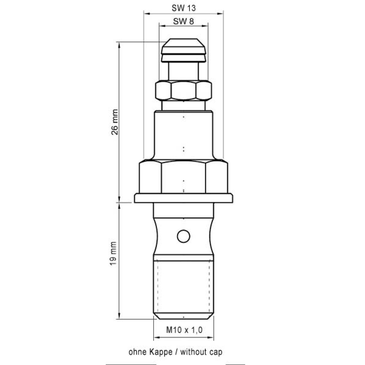 Stahlbus banjo bolt M10x1.0x19 mm