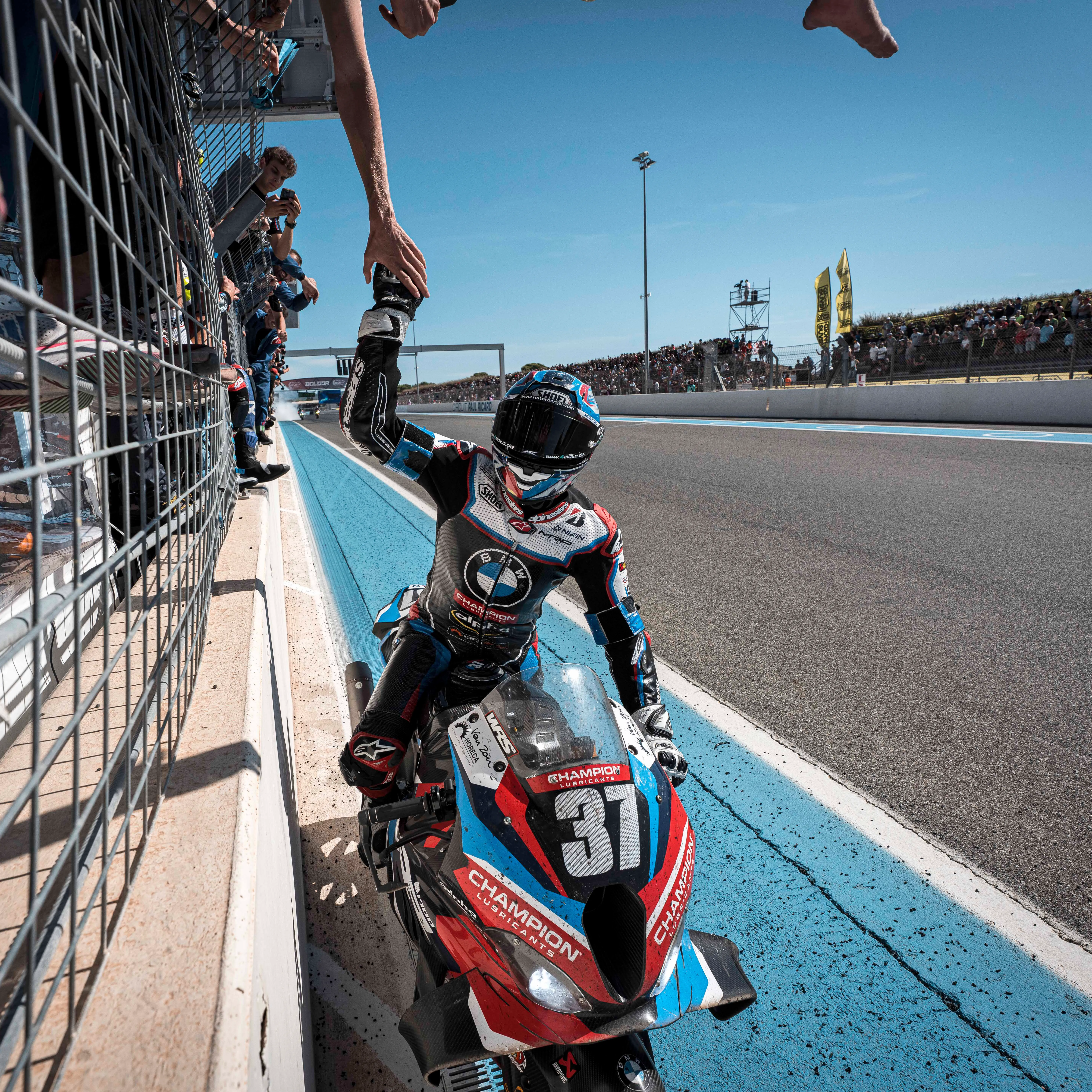 Celebration after winning the 89th Bol d'Or
